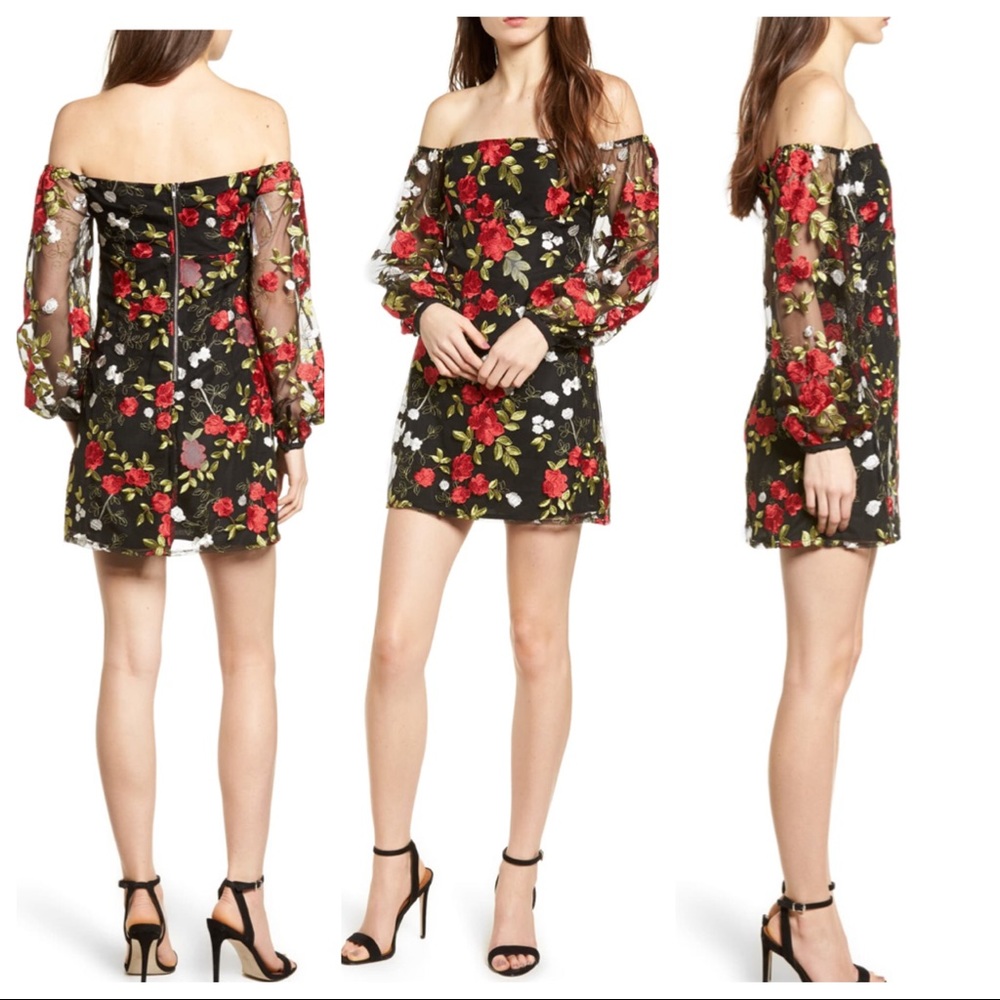 NWT LOVERS + FRIENDS Bliss Off the Shoulder Dress